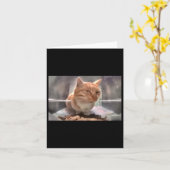 Herr Fresh Cat Meme Side Eye Cat Karte (Gelbe Blume)