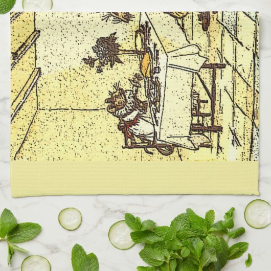 Herr Frog, Herr Rat und Frau Mouse Geschirrtuch (Gefaltet)