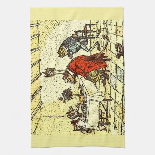 Herr Frog, Herr Rat und Frau Mouse    Geschirrtuch (Vertikal)