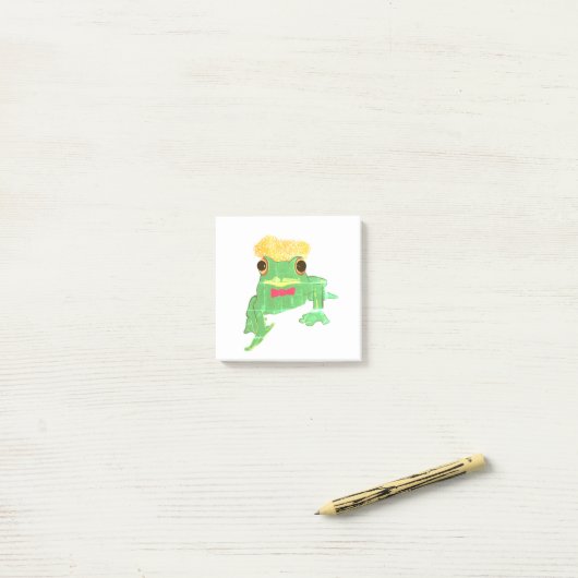Herr Frog Post-it Klebezettel (Auf Schreibtisch)