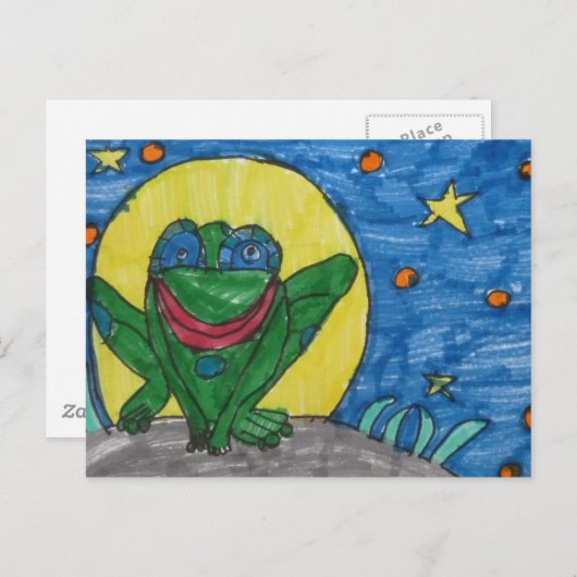 Herr Frog Postkarte (Vorne/Hinten)