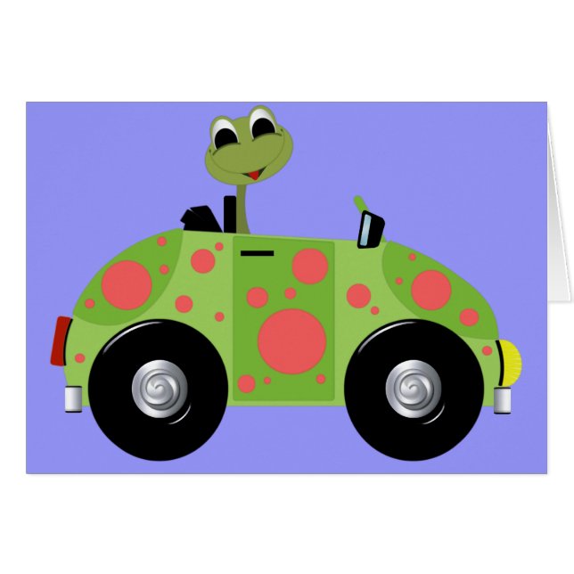 Herr Froggy und sein gepunktetes Auto (Vorderseite (Horizontal))