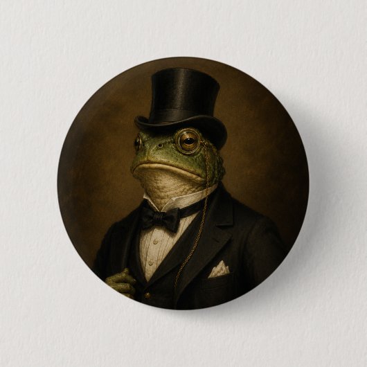 Herr Frosch Button (Vorderseite)