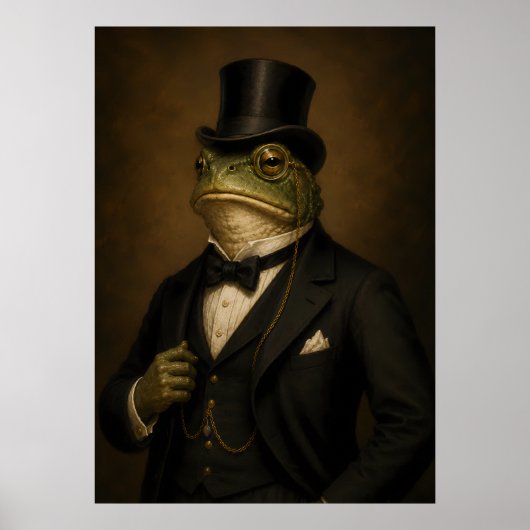 Herr Frosch Poster (Vorne)