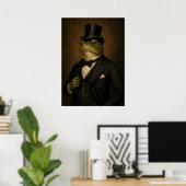 Herr Frosch Poster (Heimbüro)