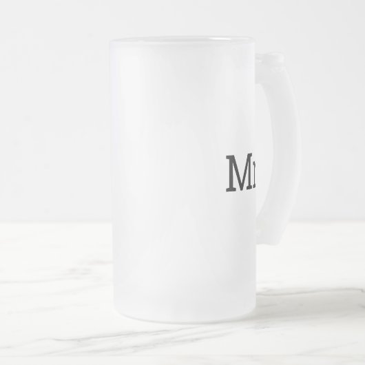 HERR FROSTED MUG MATTGLAS BIERGLAS (VorderseiteRechts)