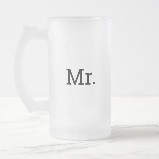 HERR FROSTED MUG MATTGLAS BIERGLAS (Links)