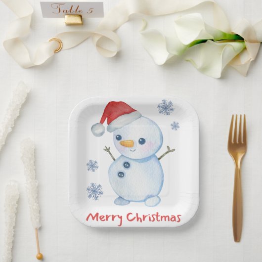 Herr Frosty Pappteller (Hochzeit)