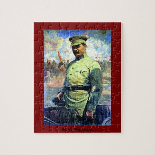 Herr Frunze - sowjetischer Offizier, Rote Armee - Puzzle (Vertikal)