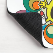 Herr Funny | Farbige Sterne und Wirbel Mousepad (Ecke)