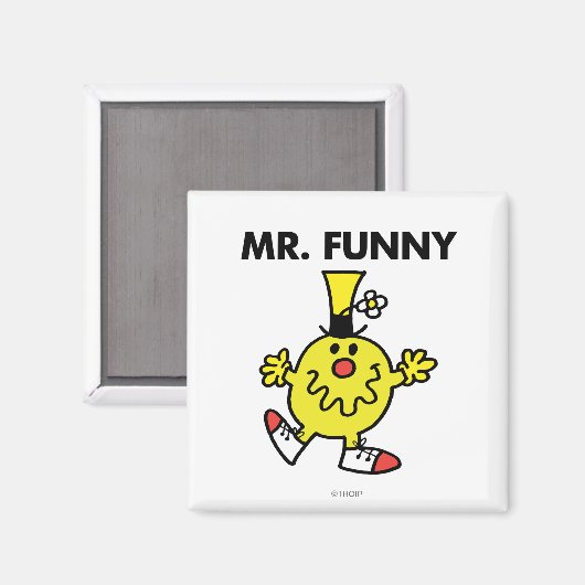 Herr Funny | Funny Face Magnet (Vorderseite/Rückseite)