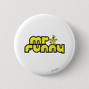 Herr Funny   Gelbe Buchstaben Button