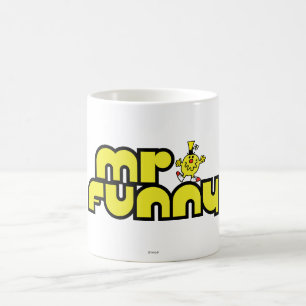 Herr Funny   Gelbe Buchstaben Kaffeetasse