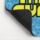 Herr Funny | Gelbe Buchstaben Mousepad (Ecke)