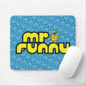 Herr Funny | Gelbe Buchstaben Mousepad (Mit Mouse)