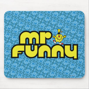Herr Funny   Gelbe Buchstaben Mousepad