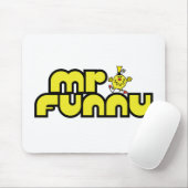 Herr Funny | Gelbe Buchstaben Mousepad (Mit Mouse)
