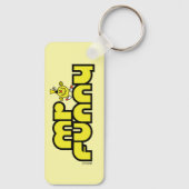 Herr Funny | Gelbe Buchstaben Schlüsselanhänger (Rückseite)