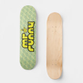 Herr Funny | Gelbe Buchstaben Skateboard (Vorderseite)