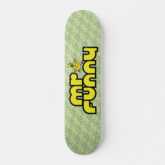 Herr Funny | Gelbe Buchstaben Skateboard (Vorne)