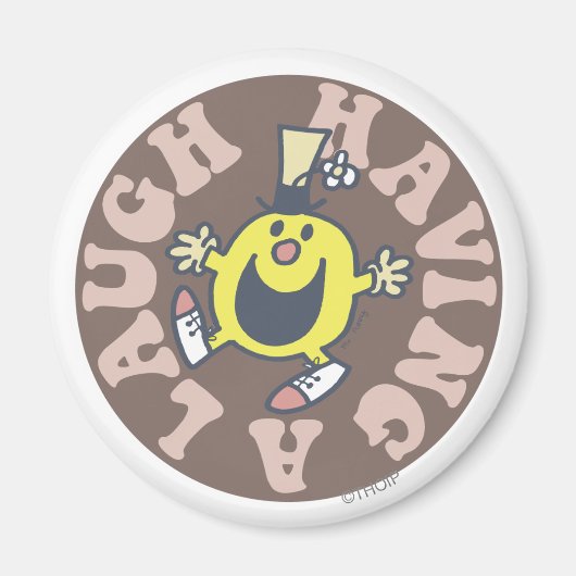 Herr Funny Hat Ein Lachen Magnet (Vorne)