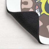 Herr Funny Hat Ein Lachen Mousepad (Ecke)
