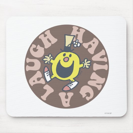 Herr Funny Hat Ein Lachen Mousepad (Vorne)