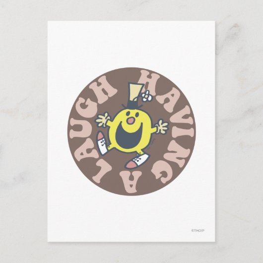 Herr Funny Hat Ein Lachen Postkarte (Vorderseite)
