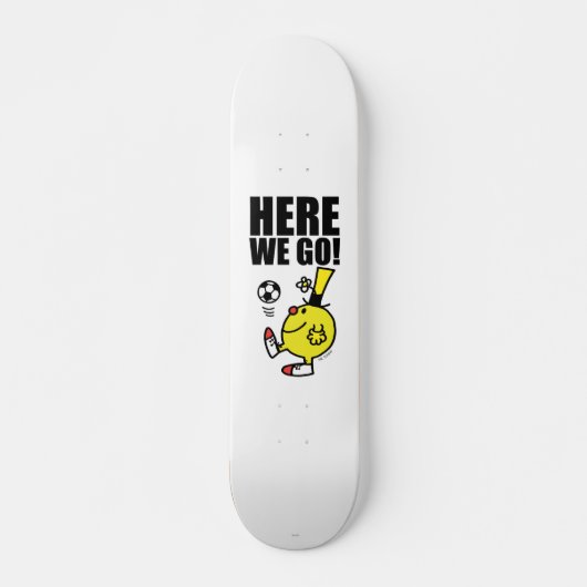 Herr Funny jongliert einen Fußball Skateboard (Vorne)