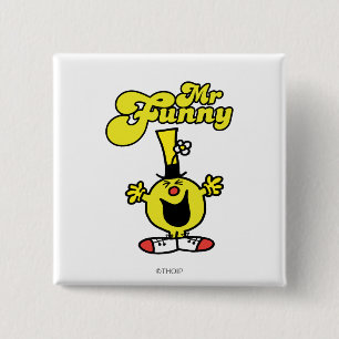 Herr Funny lacht hysterisch Button