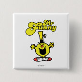 Herr Funny Laughing Hysterisch Button (Vorderseite)