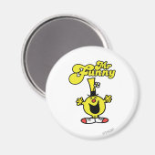 Herr Funny Laughing Hysterisch Magnet (Vorderseite/Rückseite)