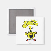 Herr Funny Laughing Hysterisch Magnet (Vorderseite/Rückseite)