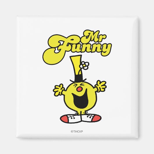 Herr Funny Laughing Hysterisch Magnet (Vorne)
