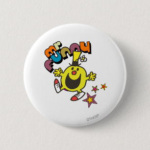 Herr Funny Leuchtende Sterne Button