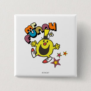 Herr Funny Leuchtende Sterne Button