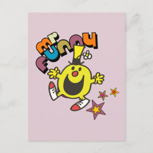 Herr Funny Leuchtende Sterne Postkarte