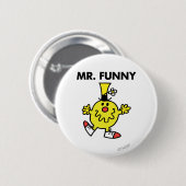 Herr Funny | Lustiges Gesicht Button (Vorne & Hinten)