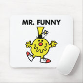 Herr Funny | Lustiges Gesicht Mousepad (Mit Mouse)