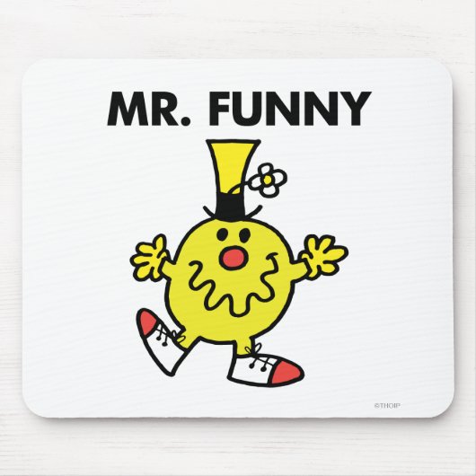 Herr Funny | Lustiges Gesicht Mousepad (Vorne)