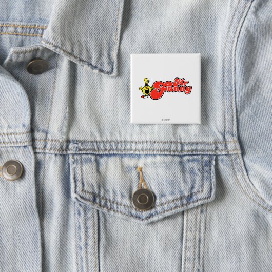 Herr Funny | Rote Buchstaben Button (Beispiel)