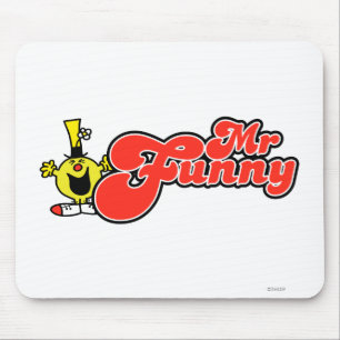 Herr Funny   Rote Buchstaben Mousepad