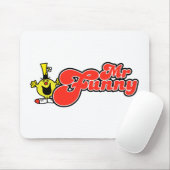 Herr Funny | Rote Schrift Mousepad (Mit Mouse)