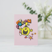 Herr Funny | Sternenschimmer Postkarte (Stehend Vorderseite)