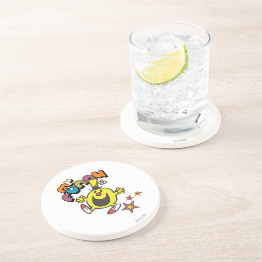 Herr Funny | Sternenschimmer Sandstein Untersetzer (Seite)