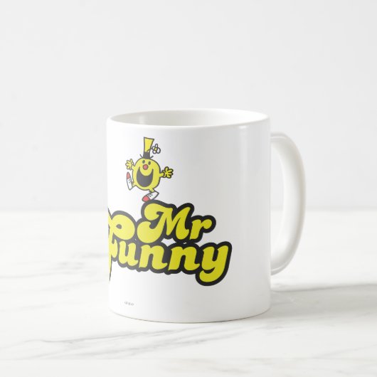Herr Funny tanzt auf seinen Namen Kaffeetasse (VorderseiteRechts)