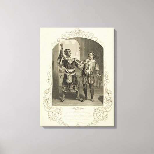 Herr G. V. Brooke als Othello und James Bennett al Leinwanddruck (Vorderseite)