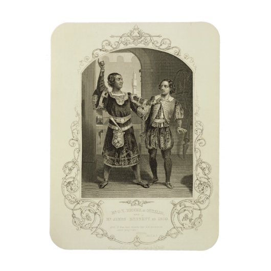 Herr G. V. Brooke als Othello und James Bennett al Magnet (Vertikal)