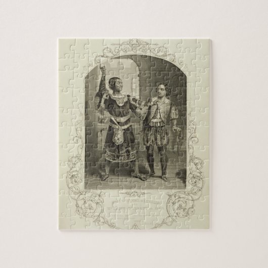 Herr G.V. Brooke als Othello und James Bennett als Puzzle (Vertikal)