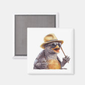 Herr Galapagos Tortoise Blue aus Galapagos Inseln Magnet (Vorderseite/Rückseite)